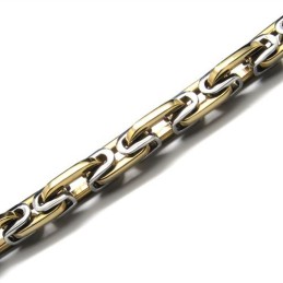 20,1 Tums Titanhalsband Med Gyllene Kedjor