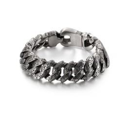 Coolt Personlighet Retro Blommigt Titanarmband För Män