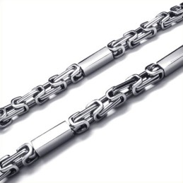 21,7 Tums Titan Silver Kubiskt Halsband