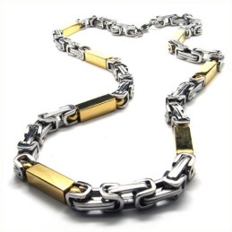 21,7 Tums Titanhalsband I Gyllene Kubform