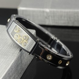 Herrarmband I Titan Med Diamanter