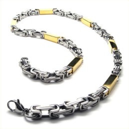 21,7 Tums Titanhalsband I Gyllene Kubform