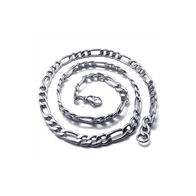 Enkelt Halsband I Titan/Silver På 61 Cm Enkelt Halsband I Titan/Silver På 61 Cm