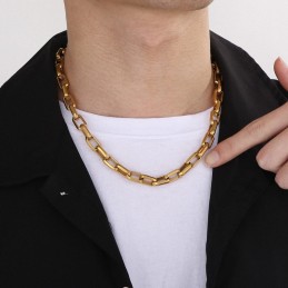 Rock Hip-Hop Fyrkantigt Titanarmband För Herrar