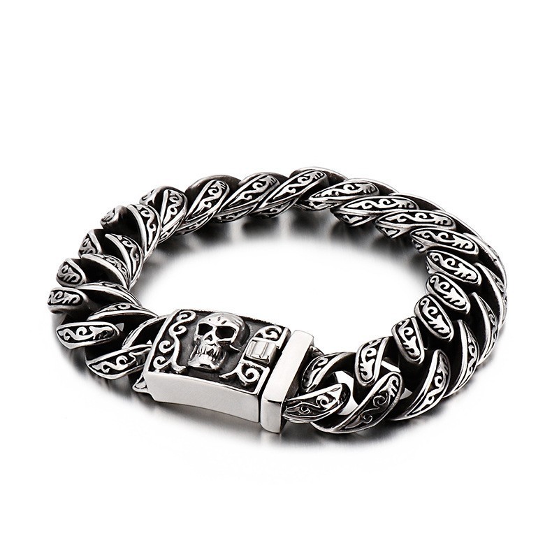 Coolt Titanskallearmband Elegant Herrmode I Titan Coolt Titanskallearmband Elegant Herrmode I Titan