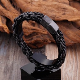 Herrarmband I Titan Med Dubbla Lager