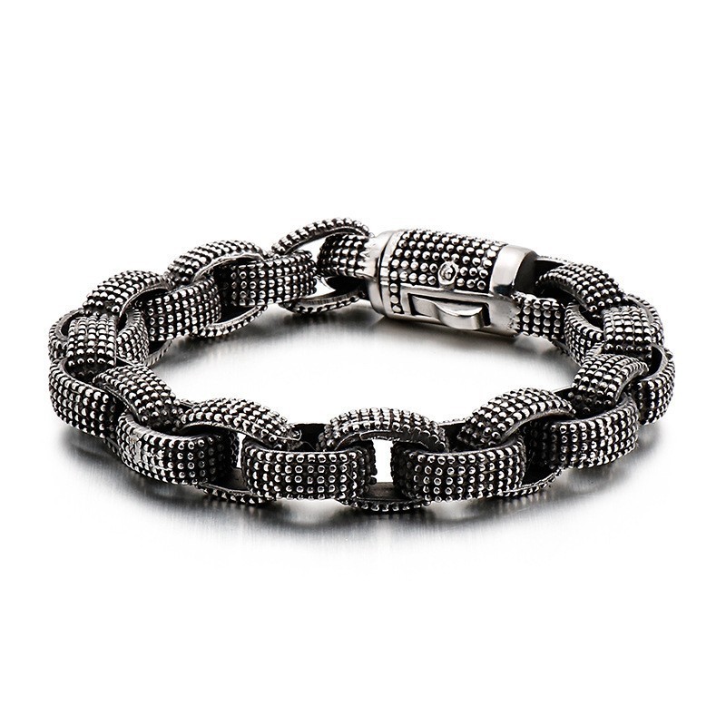 Moderiktiga Coola Titansmycken För Män, Vintage, Trendigt Gjutet Titanarmband Med Drake. Moderiktiga Coola Titansmycken För Män, Vintage, Trendigt Gjutet Titanarmband Med Drake.