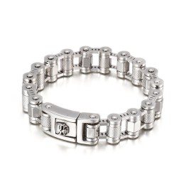 Coolt Skull Cykelkedja Titanarmband För Herr