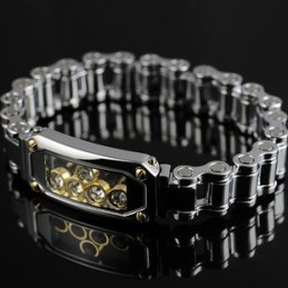 Herrarmband I Titan Med Diamanter