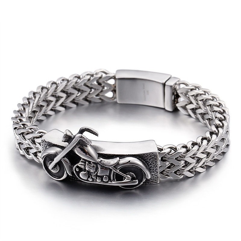 Motorcykel Motorcykel Nya Smycken Vintage Titanarmband Motorcykel Motorcykel Nya Smycken Vintage Titanarmband
