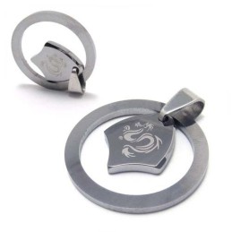 Nytt Modell Dragon Circle Volframhänge (Gratis Kedja)
