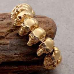 L Titanarmband Herrarmband I Titan Med Dödskalle