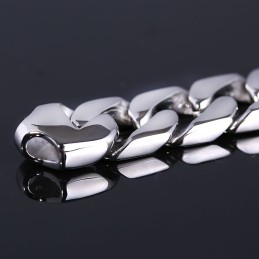 Titanarmbandversion Av Modearmbandet Kubakedja För Män