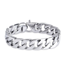 Titanarmbandversion Av Modearmbandet Kubakedja För Män