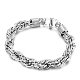 Herrhalsband Med Ovalt Vridet Mönster Och Solburstspänne I Titan