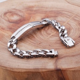 Titankorsarmband Med Diamanter För Män Titansmycken I Vintagestil
