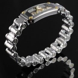 Herrarmband I Titan Med Diamanter