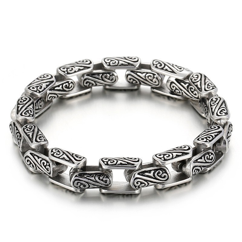Blommönster Populära Titanarmbandstillbehör Att Skicka Presenter Till Pojkvännen Blommönster Populära Titanarmbandstillbehör Att Skicka Presenter Till Pojkvännen