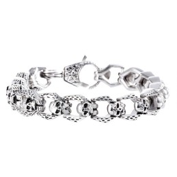 Mode Retro Wind Titan Skull Smycken Hip Hop Rock Herrarmband