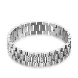 Avslappnat Matchande Diamantset Herrarmband