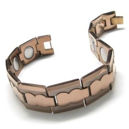Tungstenkarbid 13 Mm Brett Brunt Grovt Herrarmband