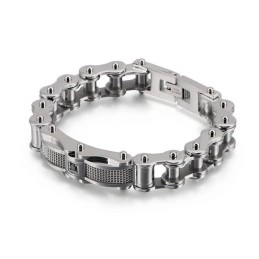 Rock Biker Chain Titan Herrarmband Med Diamant