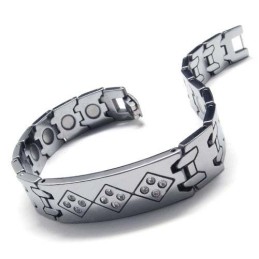 Herrarmband I Volframkarbid 12 Mm Brett Med Diamanter