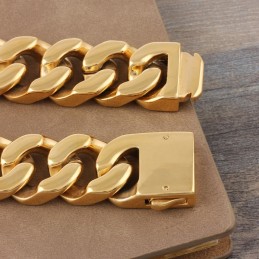 Moderiktigt Herrarmband I Titan Med Geometrisk Tjock Sektion
