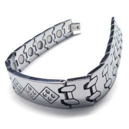 Herrarmband I Volframkarbid 12 Mm Brett Med Diamanter