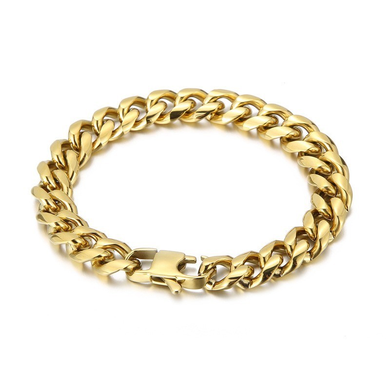 Moderiktigt Pläterat Krypterat Titanarmband För Män Moderiktigt Pläterat Krypterat Titanarmband För Män