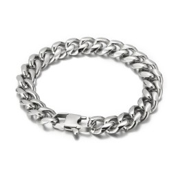 Moderiktigt Pläterat Krypterat Titanarmband För Män