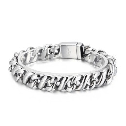 Moderiktigt Polerat Elegant Titanarmband För Män