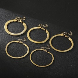 Moderiktiga Titanarmband Med Ormbenskedja För Män Och Kvinnor