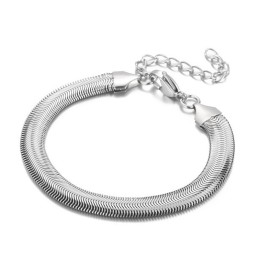Moderiktiga Titanarmband Med Ormbenskedja För Män Och Kvinnor