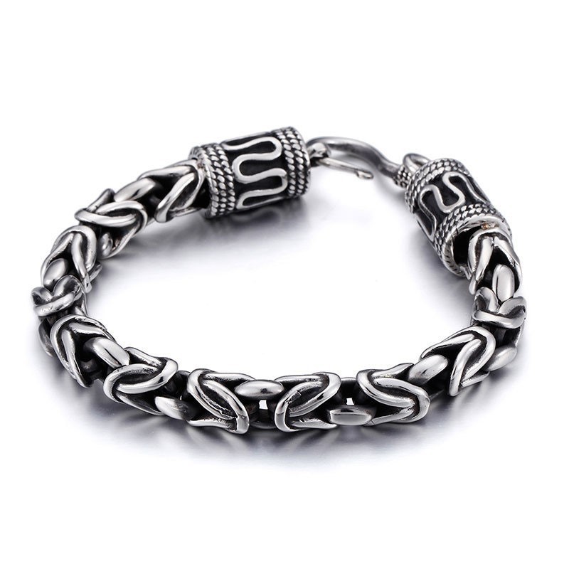 Vintage Fashion Chic Ringspänne Keel Peace Pattern Titan Herrarmband För Gåvor Vintage Fashion Chic Ringspänne Keel Peace Pattern Titan Herrarmband För Gåvor