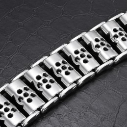 Elegant Titanarmband I Skalle-Stil För Män