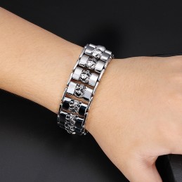 Elegant Titanarmband I Skalle-Stil För Män