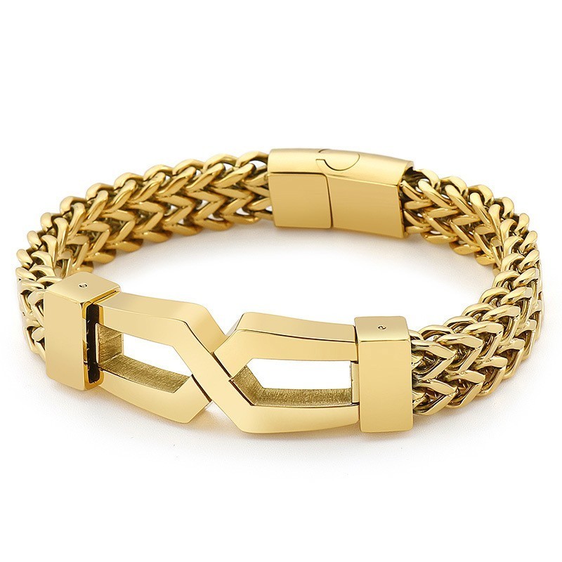 Hipster Hip-Hop Glasögon Typ Titan Herrarmband Hipster Hip-Hop Glasögon Typ Titan Herrarmband