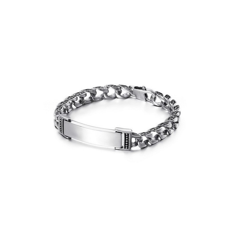 Coolt Dödskallekors Med Zirkonia-Titanarmband Coolt Dödskallekors Med Zirkonia-Titanarmband