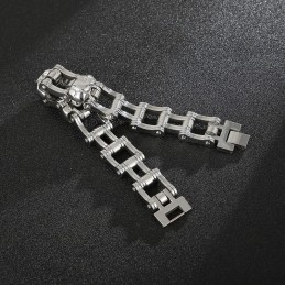 Cool Skull Cycling Herrarmband I Titan