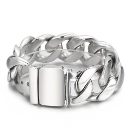 Moderiktigt Svart Titanarmband För Män
