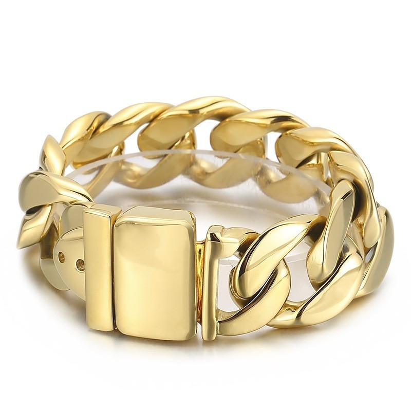 Moderiktigt Svart Titanarmband För Män Moderiktigt Svart Titanarmband För Män