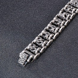 Retro Cool Dragon-Cykelkedja För Män I Titanarmband