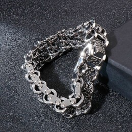 Retro Cool Dragon-Cykelkedja För Män I Titanarmband