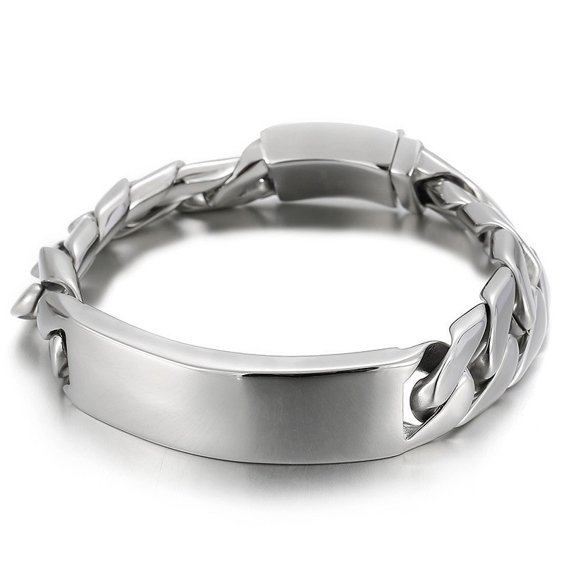 Moderiktiga Hiphop-Armband För Män I Titansmycken Moderiktiga Hiphop-Armband För Män I Titansmycken