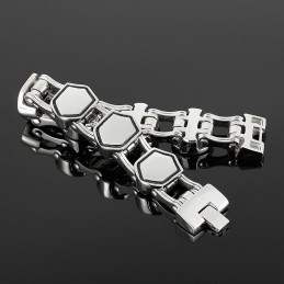 Coolt, Modernt Geometriskt Titanarmband För Män