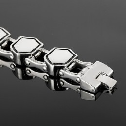 Coolt, Modernt Geometriskt Titanarmband För Män