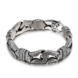 Retro Geometriskt Herrarmband Elegant Titanarmband