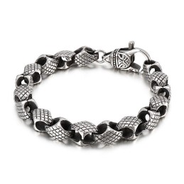 Retro Geometriskt Herrarmband Elegant Titanarmband