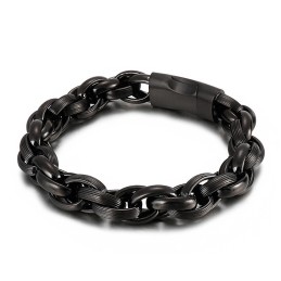 Titan Enkelt Vakuum Dubbelring O-Ring Kedjearmband